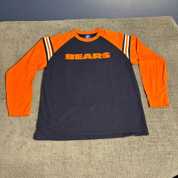 NFL Chicago Bears Rbk Orange and Navy Apparel Tag - Picture 1 of 9